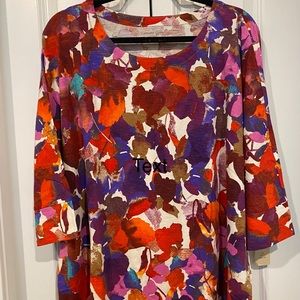 NEW coldwater creek 2x painted floral top